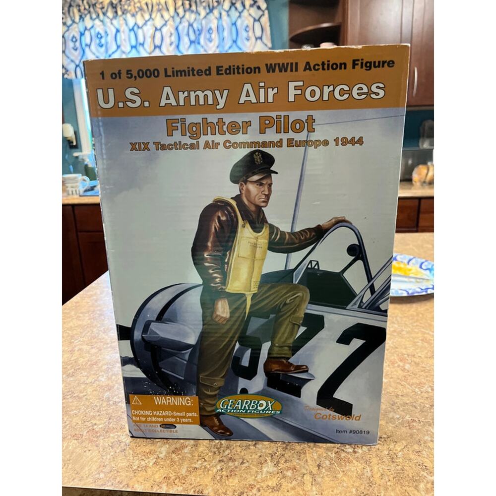 Gearbox action figures, US Army Air Force’s Fighter Pilot vintage new in box